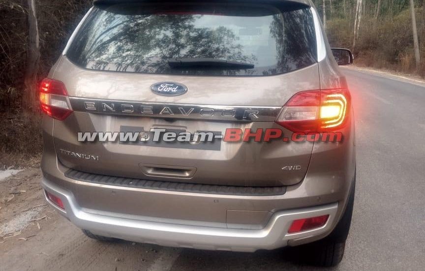2019 ford endeavour facelift rear image