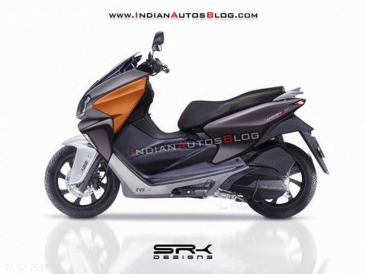 TVS Ntorq 150 Rendering