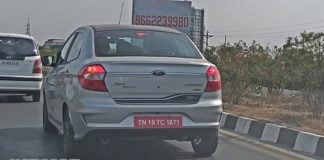 ford aspire blu front image