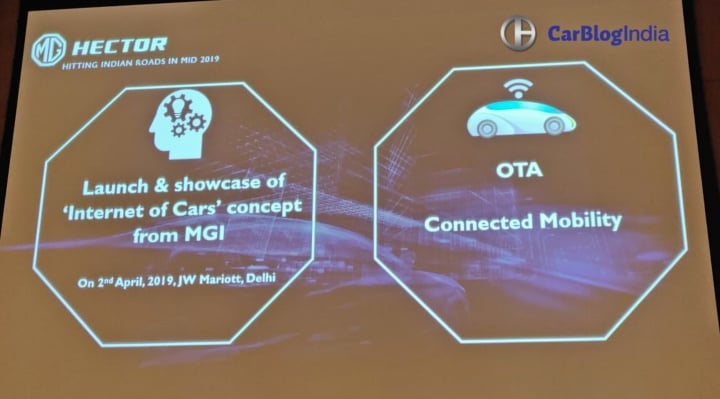 mg hector connected car two image
