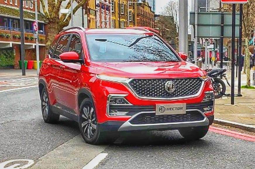 Mg Hector Front Car Blog India Mg Hector Front Image