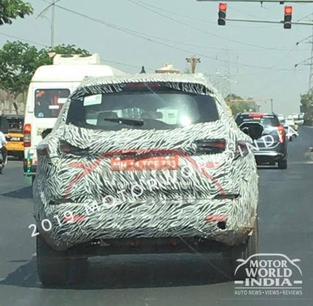 tata harrier spy shot side image