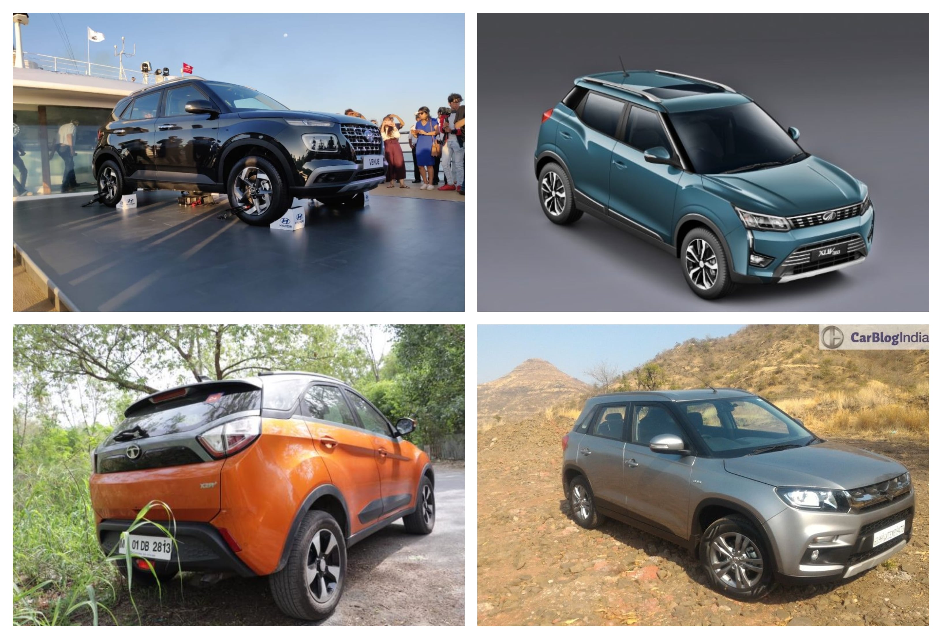 Hyundai Venue Vs XUV300, EcoSport, Nexon and Brezza - Features