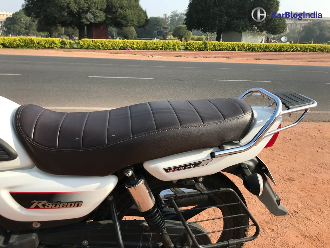 tvs radeon on road mileage