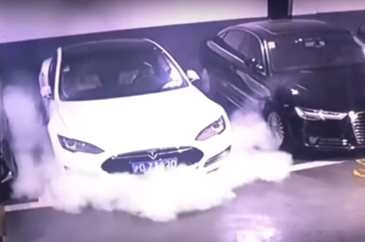 Watch Tesla Model S Bursting Into Flames – We Explain How » Car Blog India