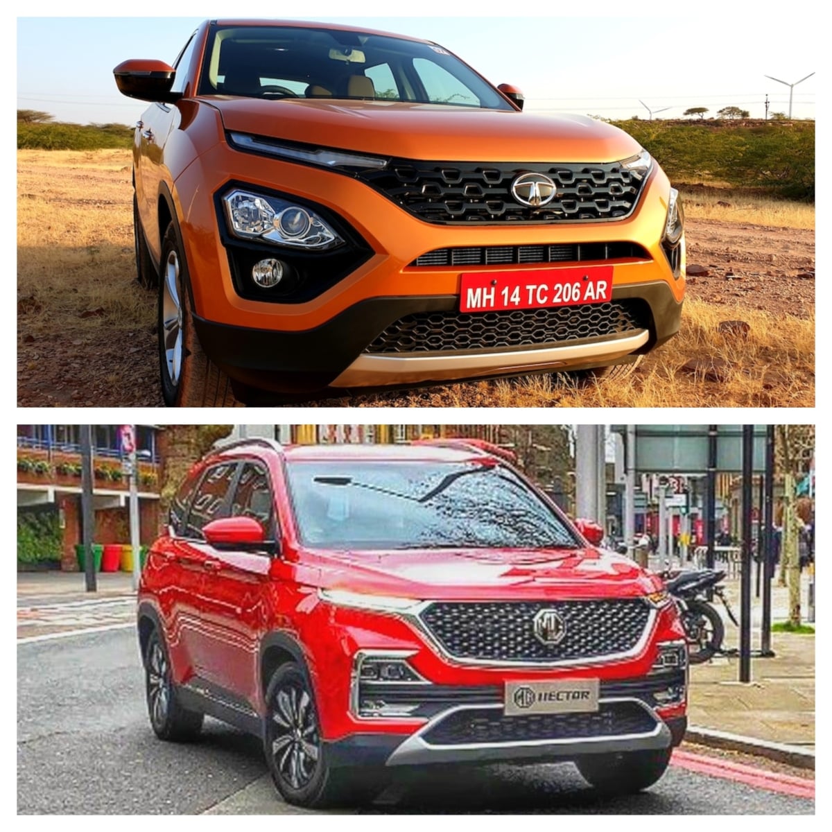 MG Hector vs Tata Harrier