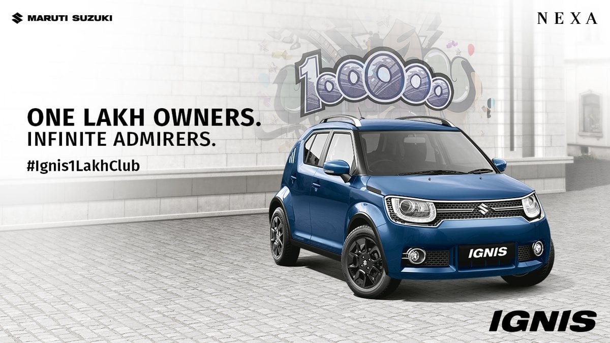 Maruti Suzuki Ignis celebrates 1 lakh sales