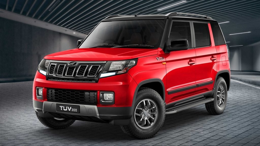 Facelifted Mahindra Tuv300 Front Three Quarters