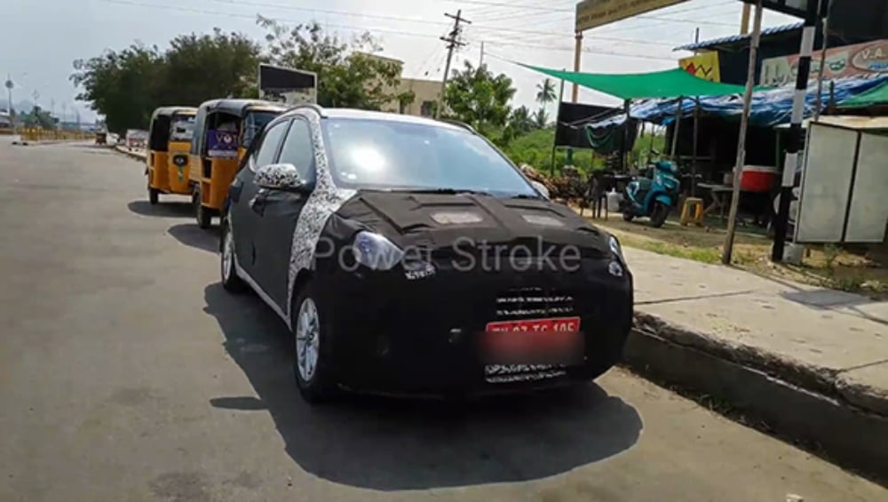 Next-gen Hyundai Grand i10 spotted testing