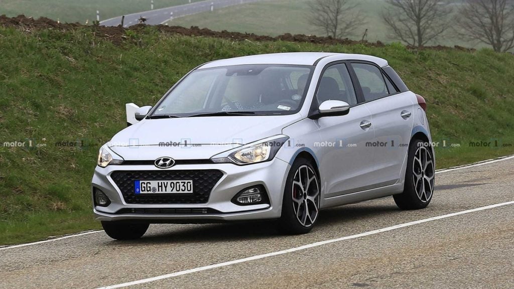 Hyundai i20 N spotted testing at the Nurburgring