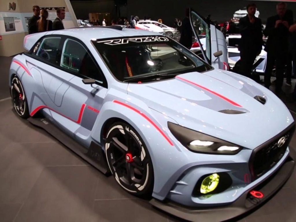 Hyundai i30 N from the Hyundai N-Division at the 2018 Auto Expo