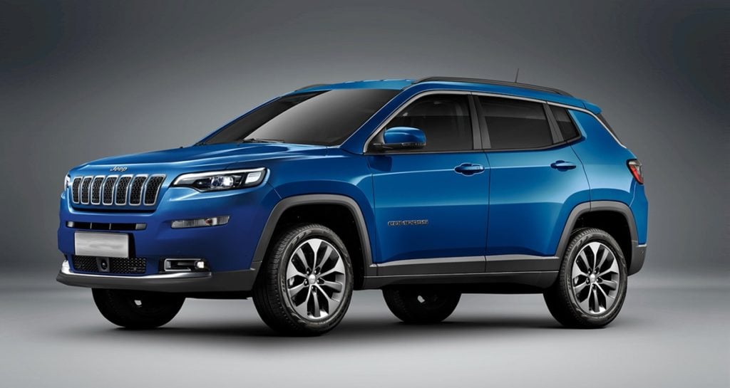 Jeep Compass Facelift Rendering