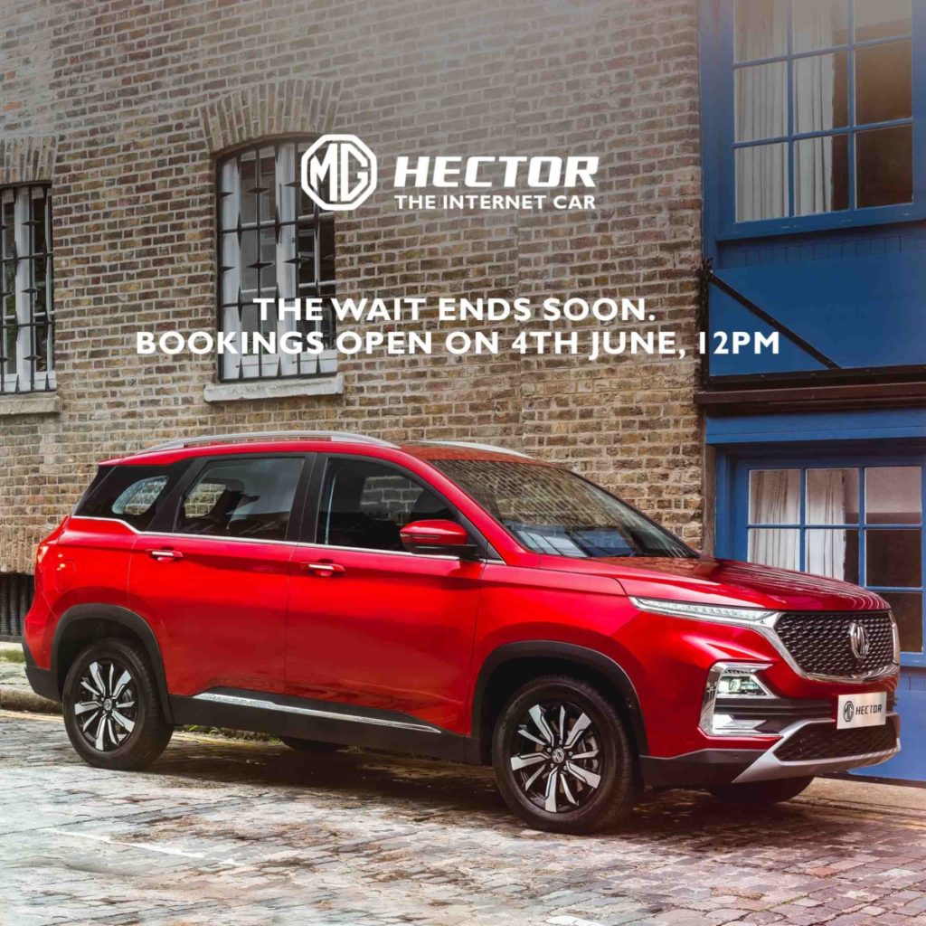 MG Hector bookings image