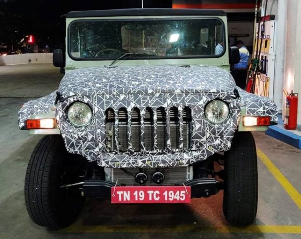 Next-gen Mahindra Thar spotted testing