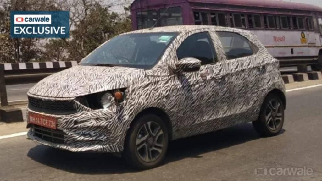 Tata Tiago Facelift spotted earlier