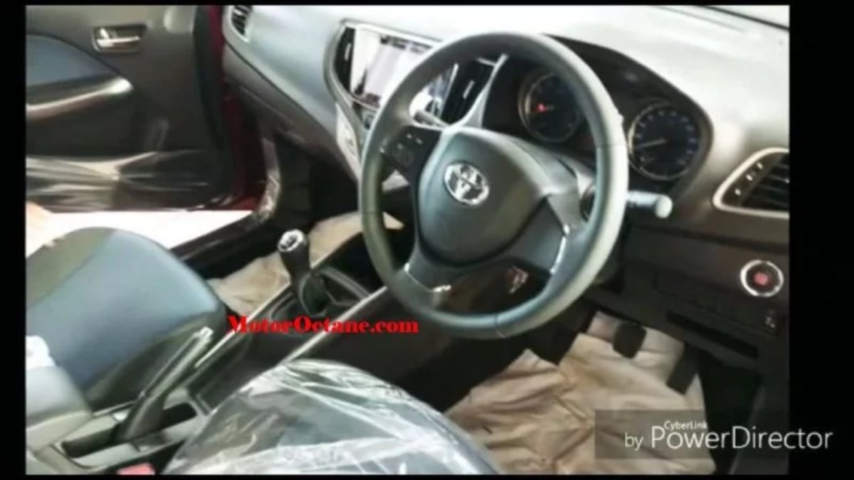 Toyota Glanza Interior Spied