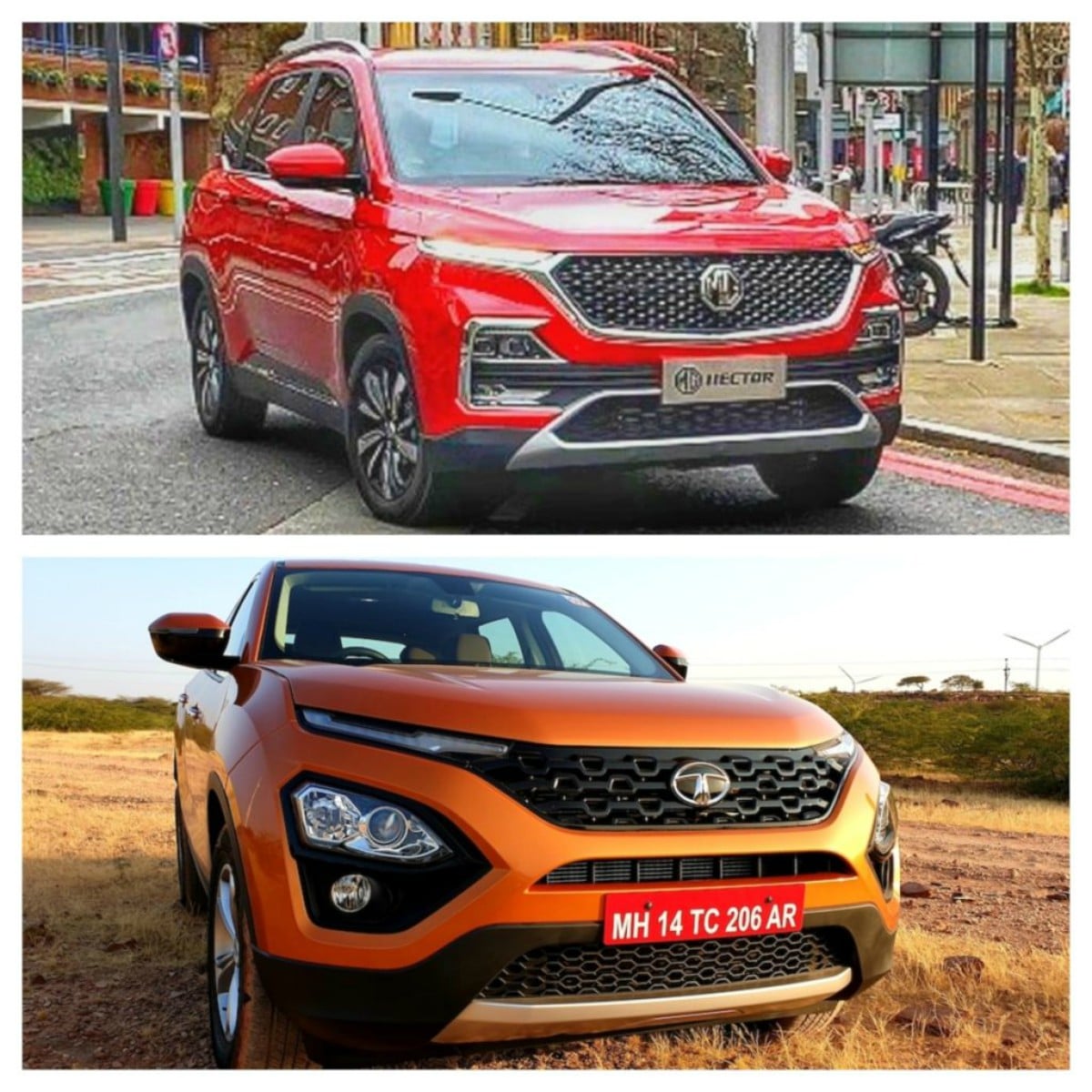 MG Hector vs Tata Harrier Specification Comparision