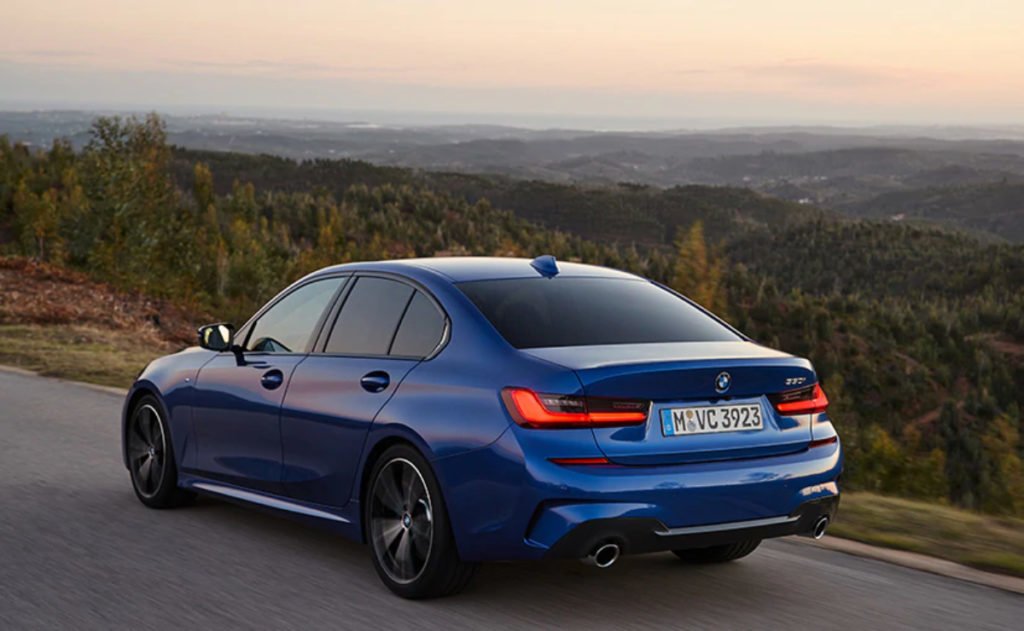 BMW 3-series rear profile