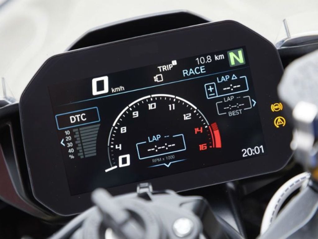 6.5-inch TFT Display on the bike