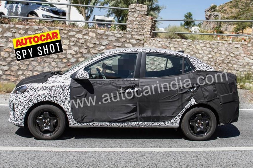 new Hyundai Xcent side profile