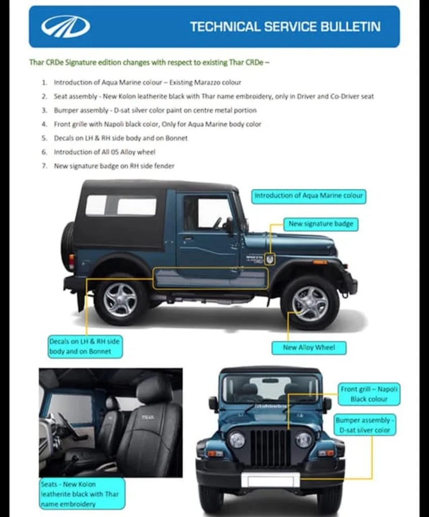 Mahindra Thar Signature Edition image 2