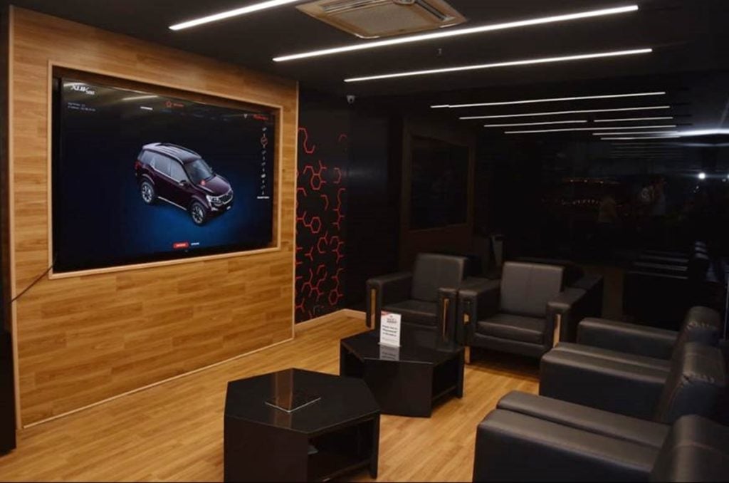Customer lounge area in the  dealership