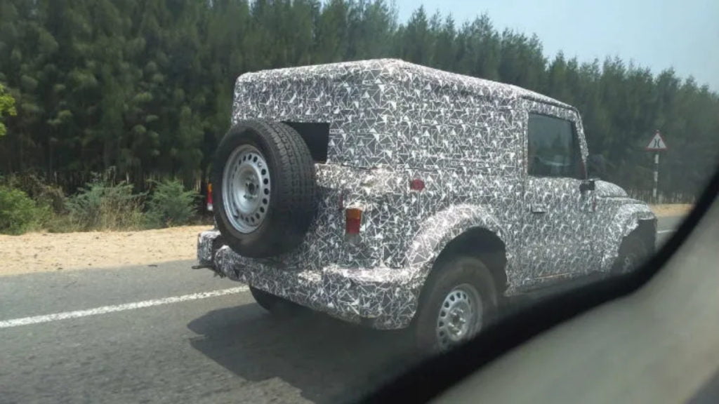 Next-gen Mahindra Thar testing at high speeds