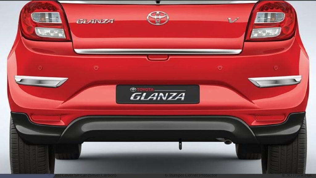 Toyota Glanza Accessories - Rear Bumper Spoiler﻿