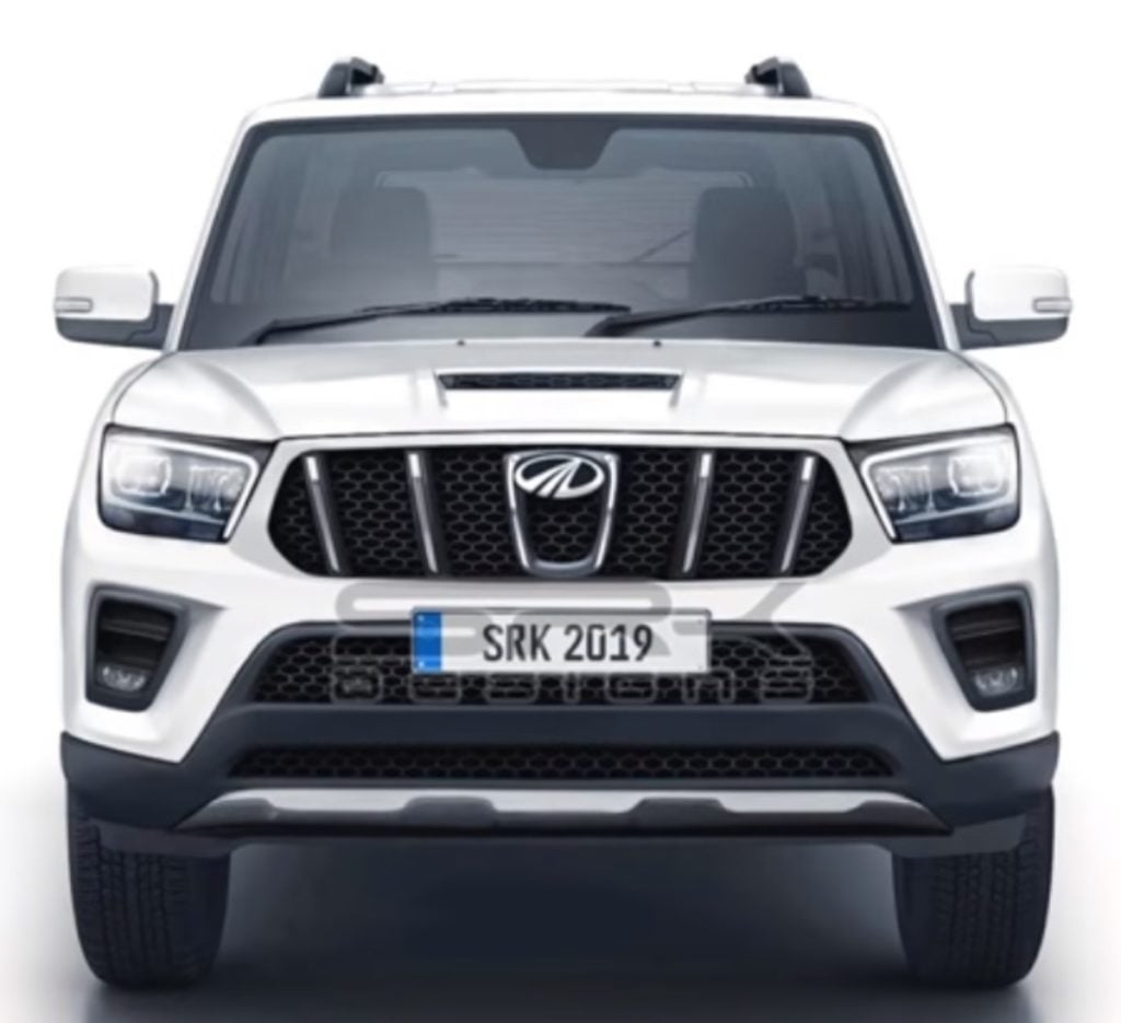 2020 Mahindra Scorpio rendered image