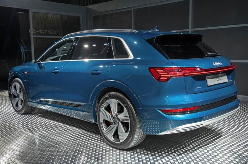 Rear angle of the e-Tron