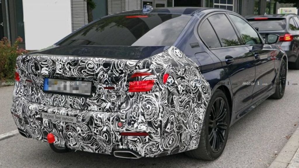 BMW 5 series facelift rear profile