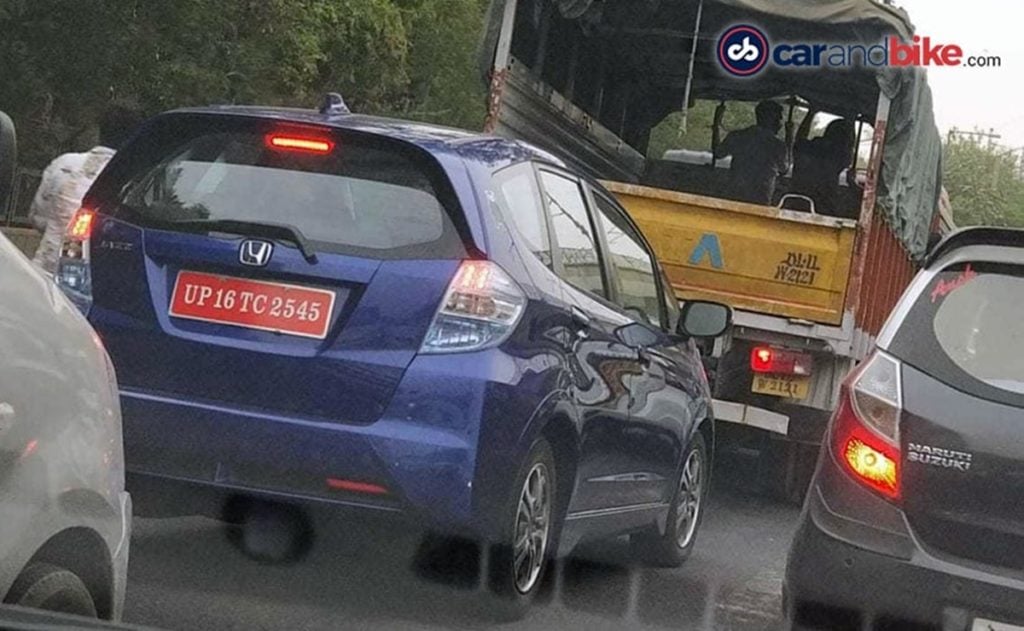 Honda Jazz EV spotted testing in India