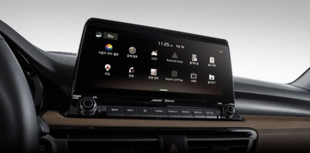 10.25 inch infotainment screen in the Seltos