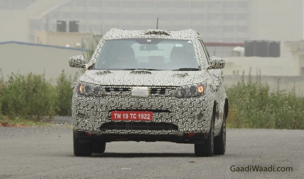 Mahindra XUV300 BS-VI petrol spotted testing