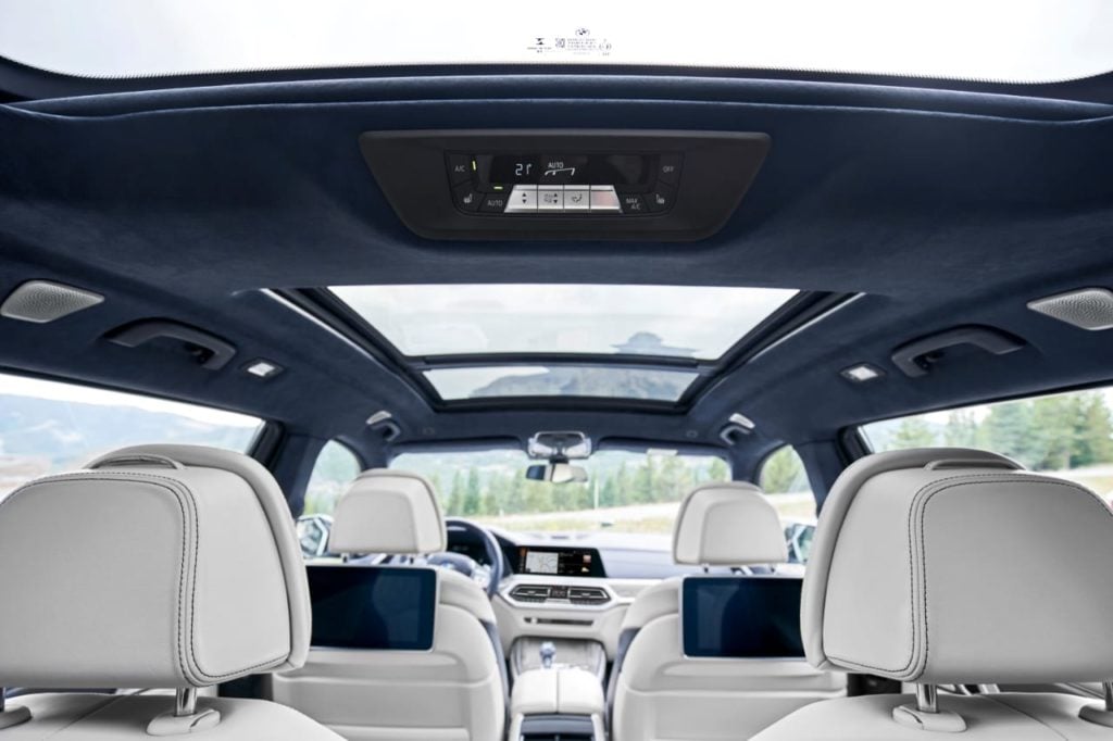 Cabin of the new BMW X7