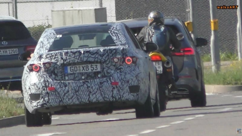 next-gen Mercedes C-class rear profile