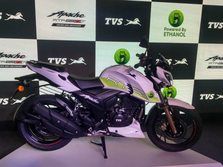 TVS launched the ethanol powered Apache, one of the alternative sources of fuel in India