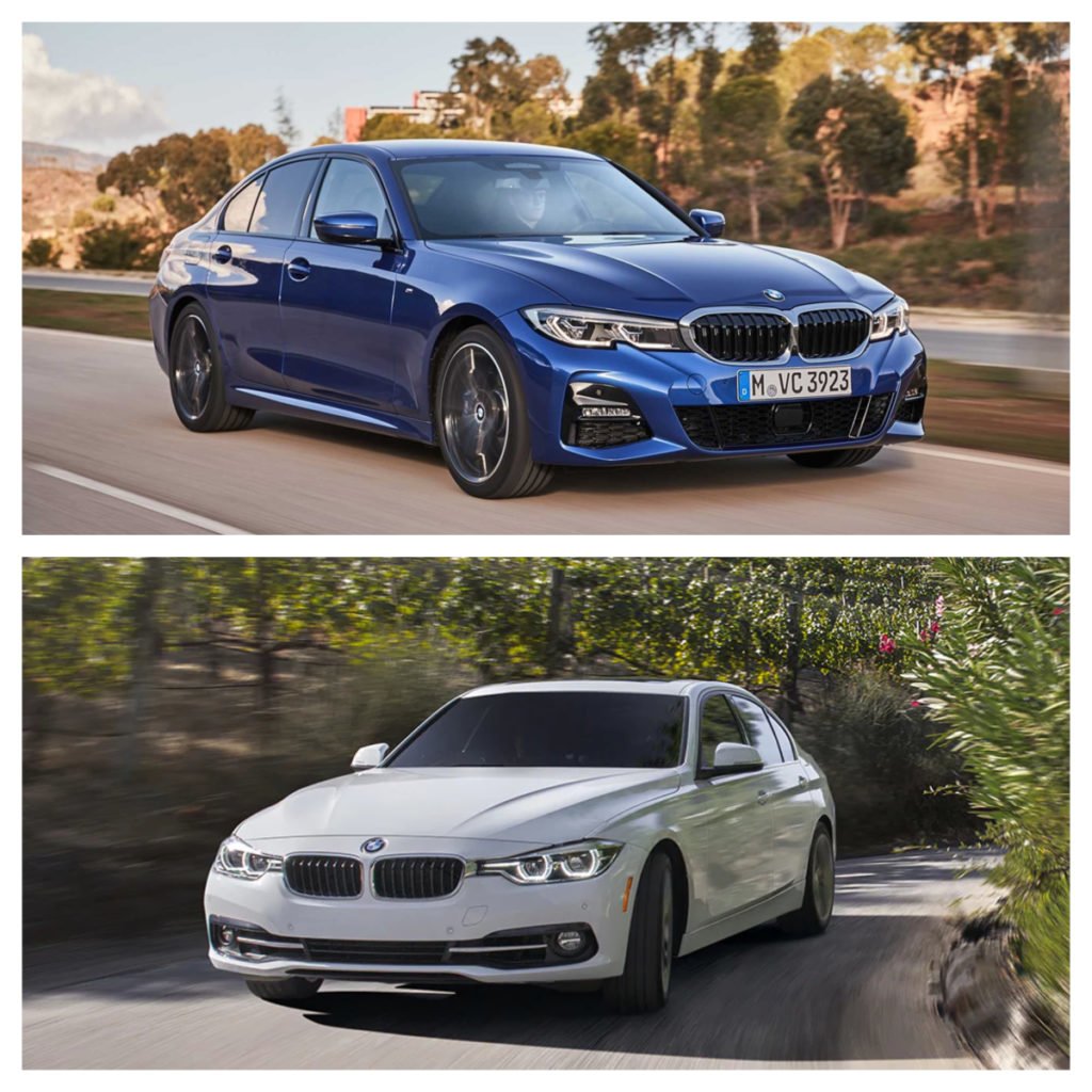 BMW 3-Series Exterior design - old vs new