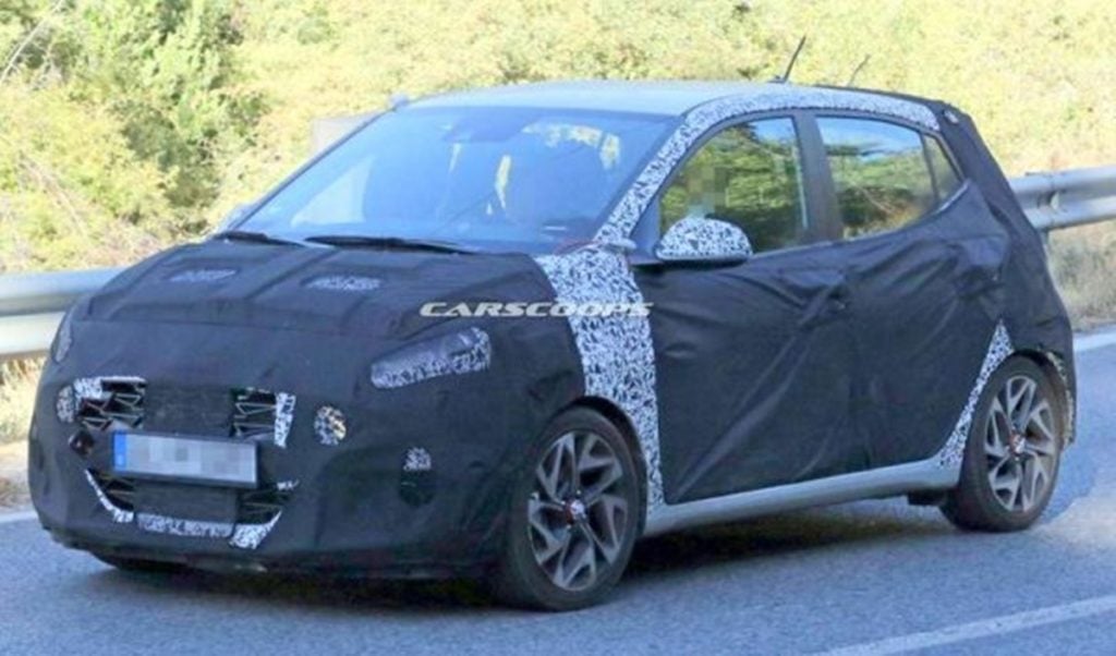 Hyundai i10 N spotted earlier internationally