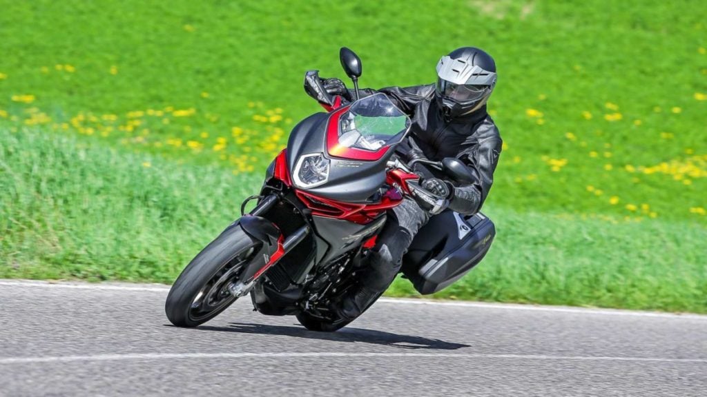 It borrows styling elements from the rest of the MV Agusta family 