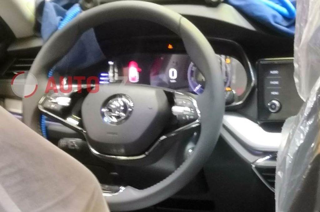 next-gen Skoda Octavia gets two-spoke steering wheel