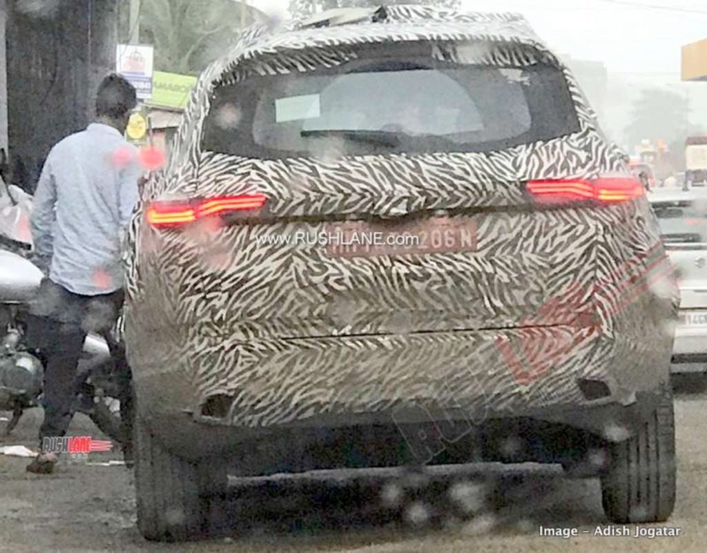 Tata Buzzard Spied Testing Gets New Taillight Design Than Harrier