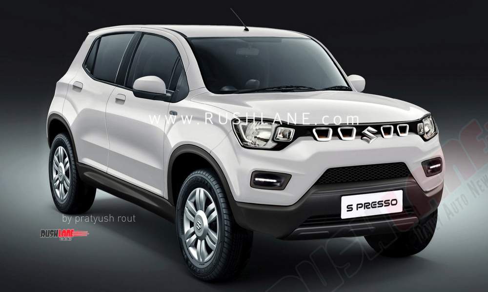 2019 Maruti S Presso Expected Colours Rendered Images