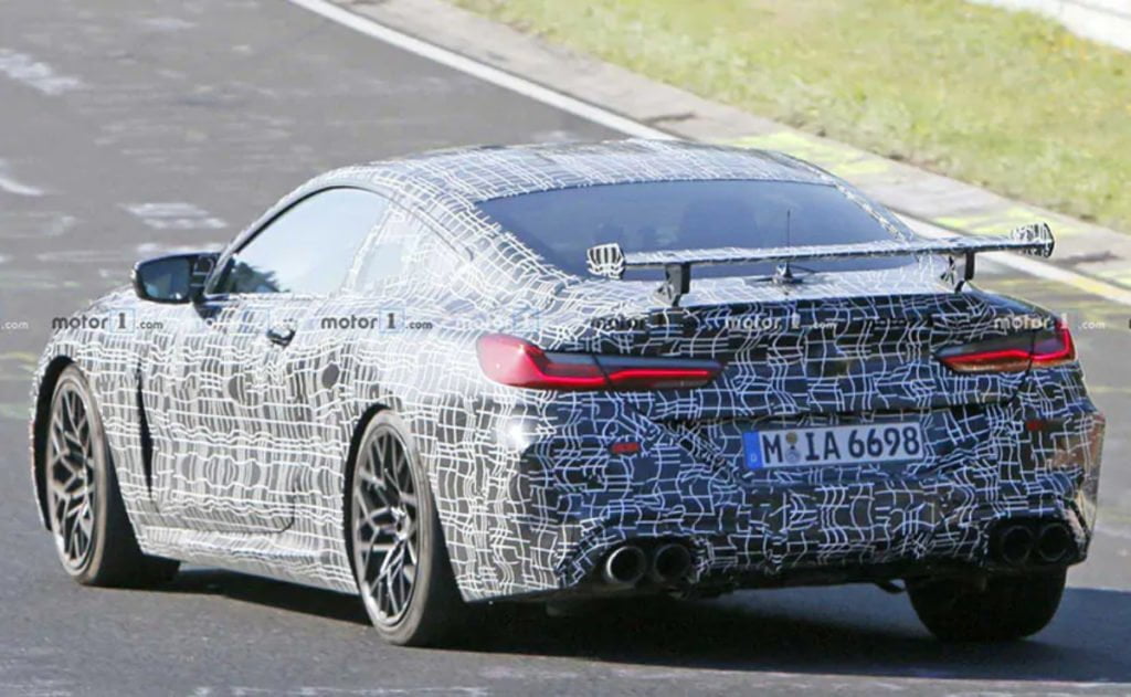 The BMW M8 also gets a massive rear wing on the boot