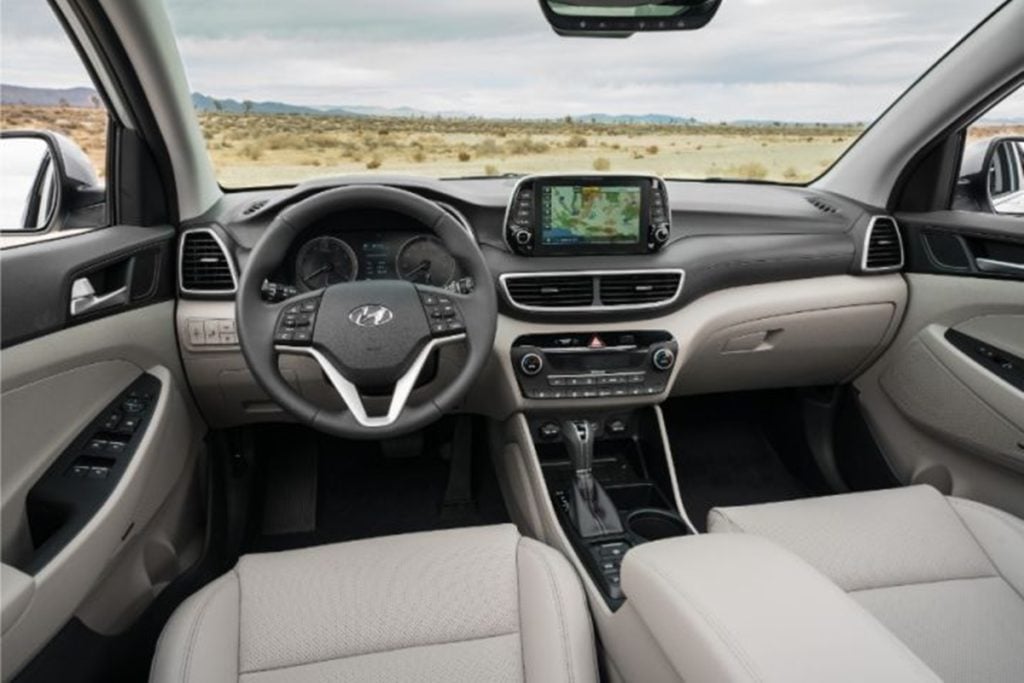 Hyundai Tucson facelift interiors.