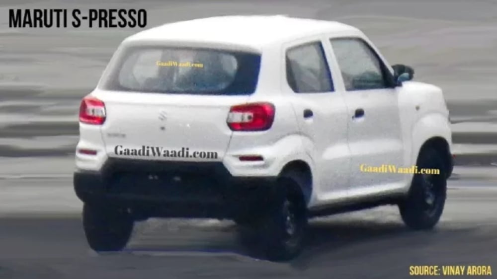 Maruti s presso rear photo Car Blog India Maruti s presso rear photo
