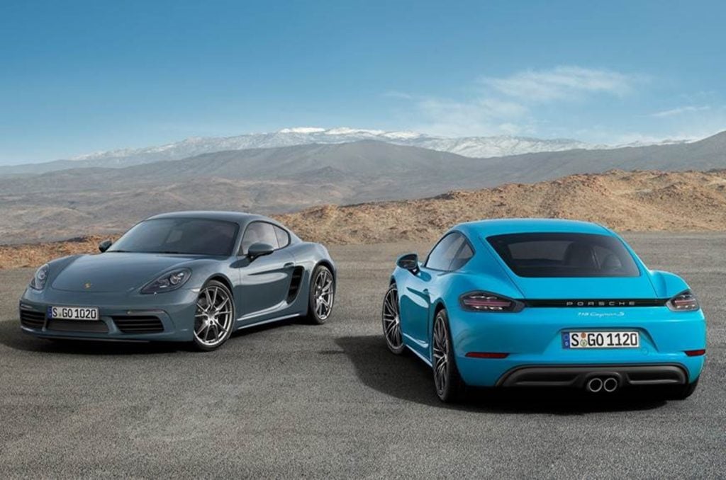 The Porsche 718 Cayman and Boxster could have electric versions in the future