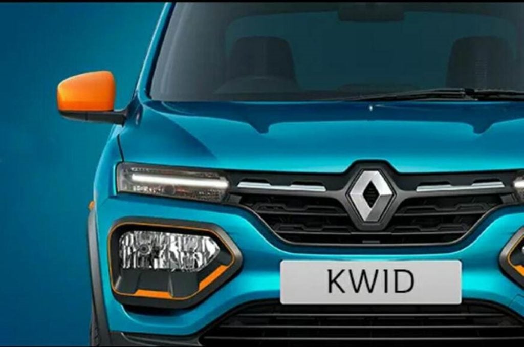Renault has teased the Kwid facelift with an image of its face