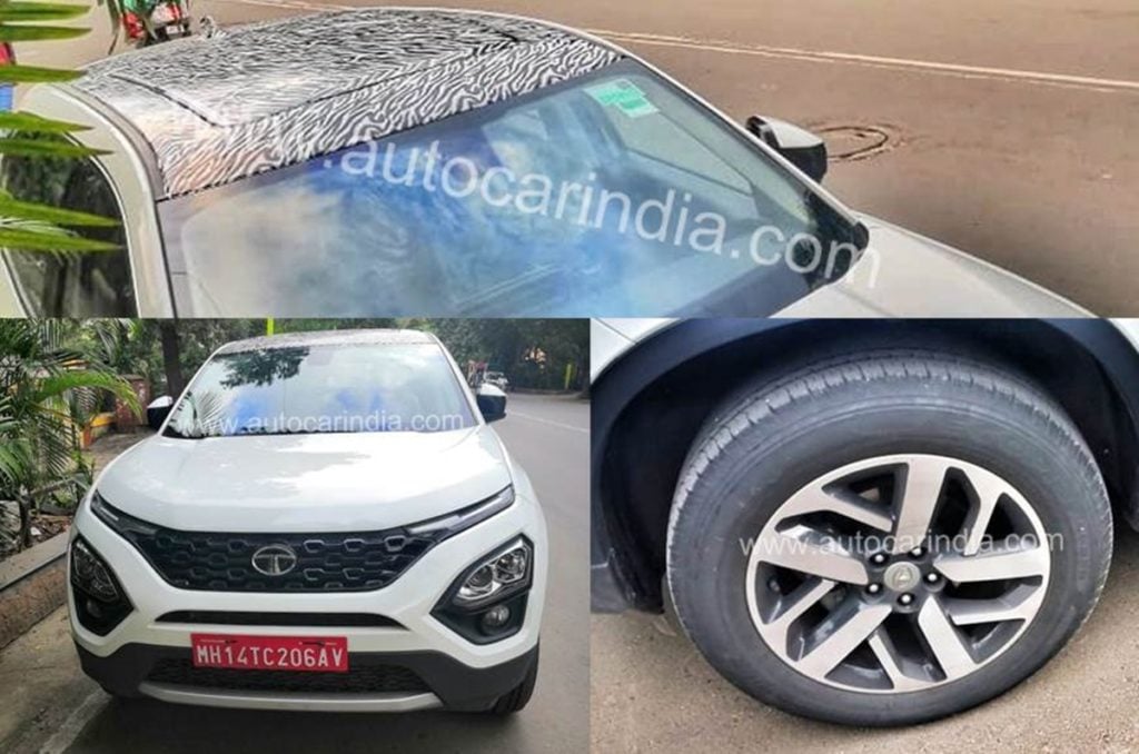New Top-Spec Tata Harrier with Panoramic Sunroof and 18-inch wheels Spied