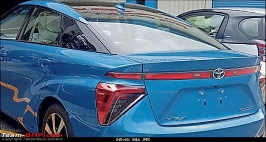 Toyota Mirai Spotted in India at Toyota's Bangalore Facility